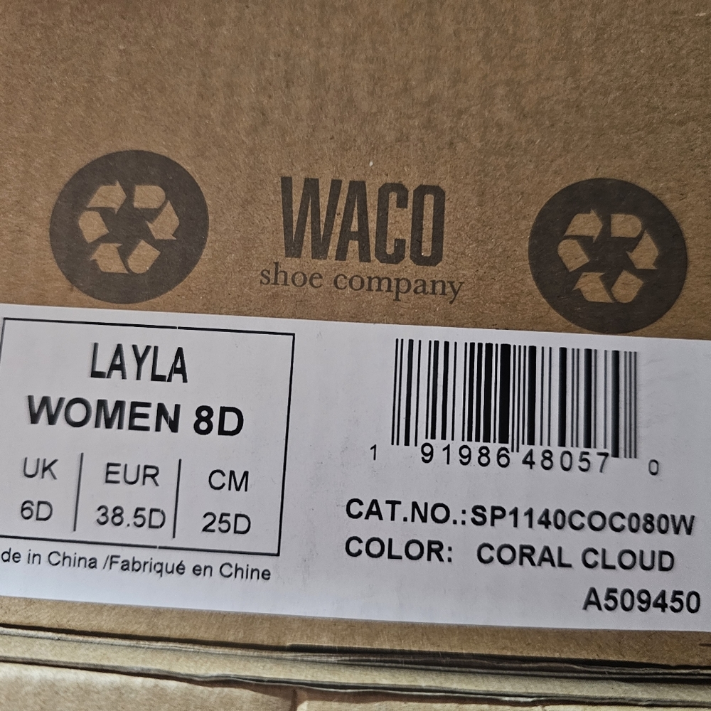 WACO spenco shoe coral cloud Layla Sandals - Picture 7 of 16